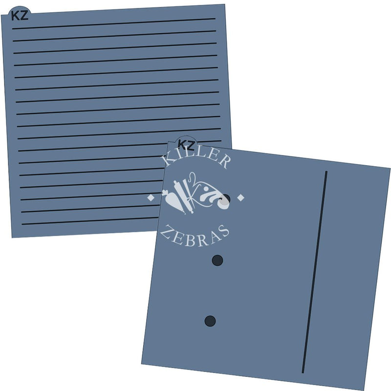 Notebook Paper 2pc KZ Stencil Set