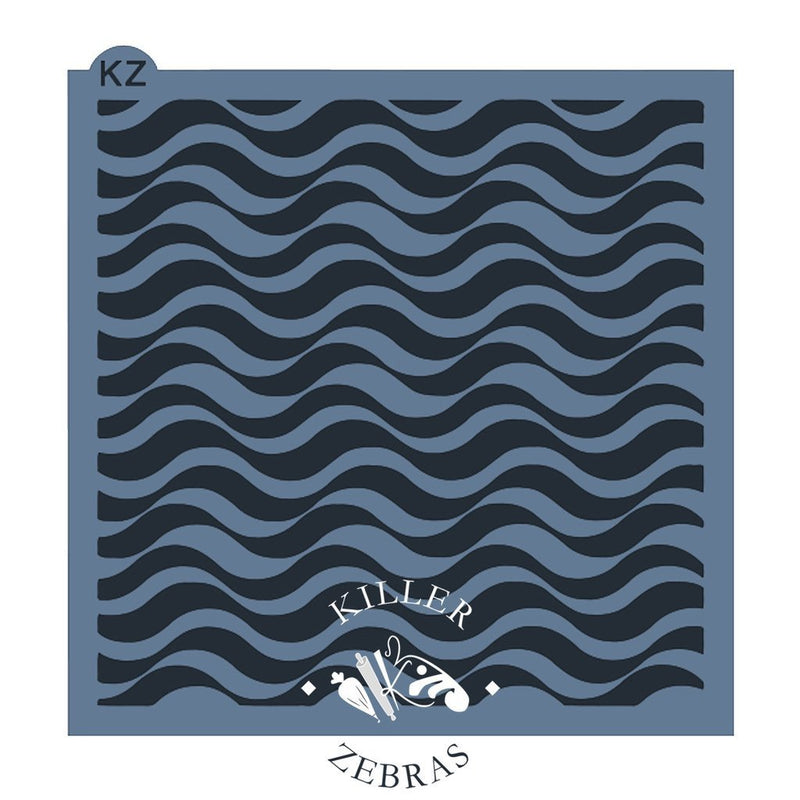 Ocean Waves KZ Stencil