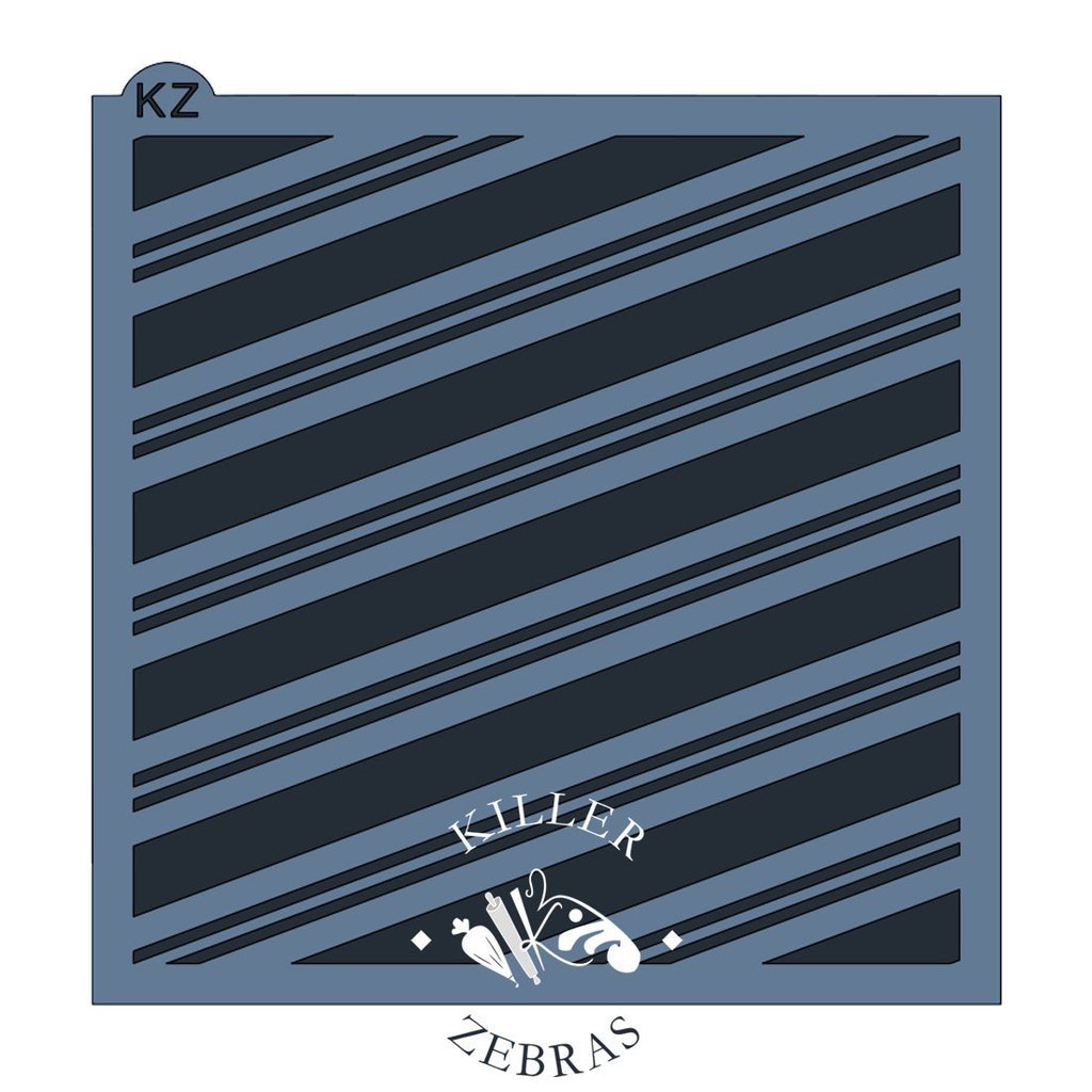 Peppermint Stripes KZ Stencil