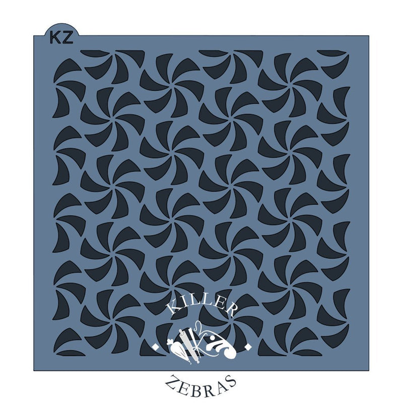 Peppermint Swirls KZ Stencil