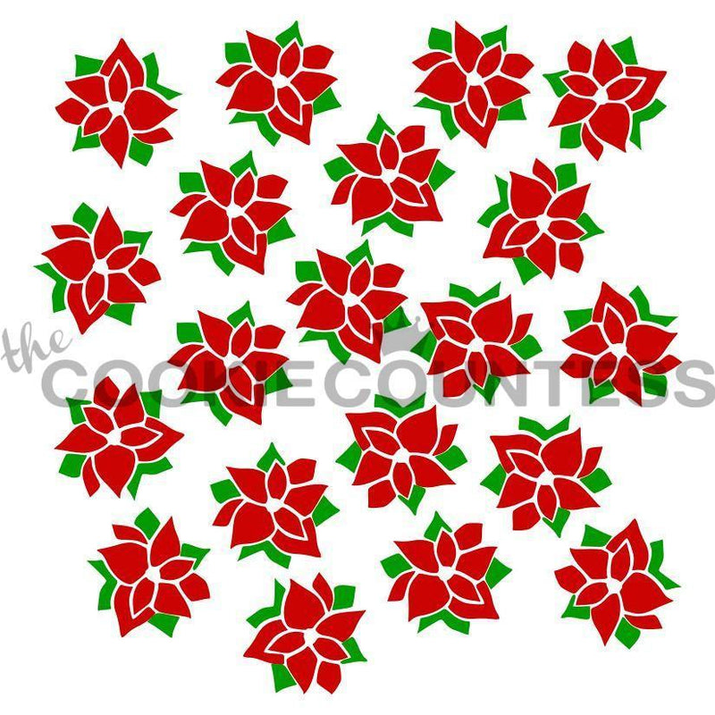 Poinsettia 2pc Stencil
