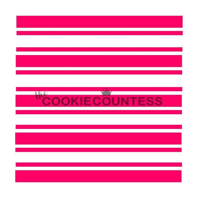Preppy Stripes Stencil