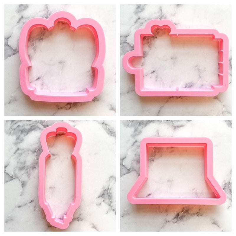 School Supplies Cookie Cutter Set