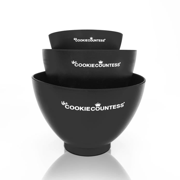 Set of 3 Small Silicone Mixing Bowls