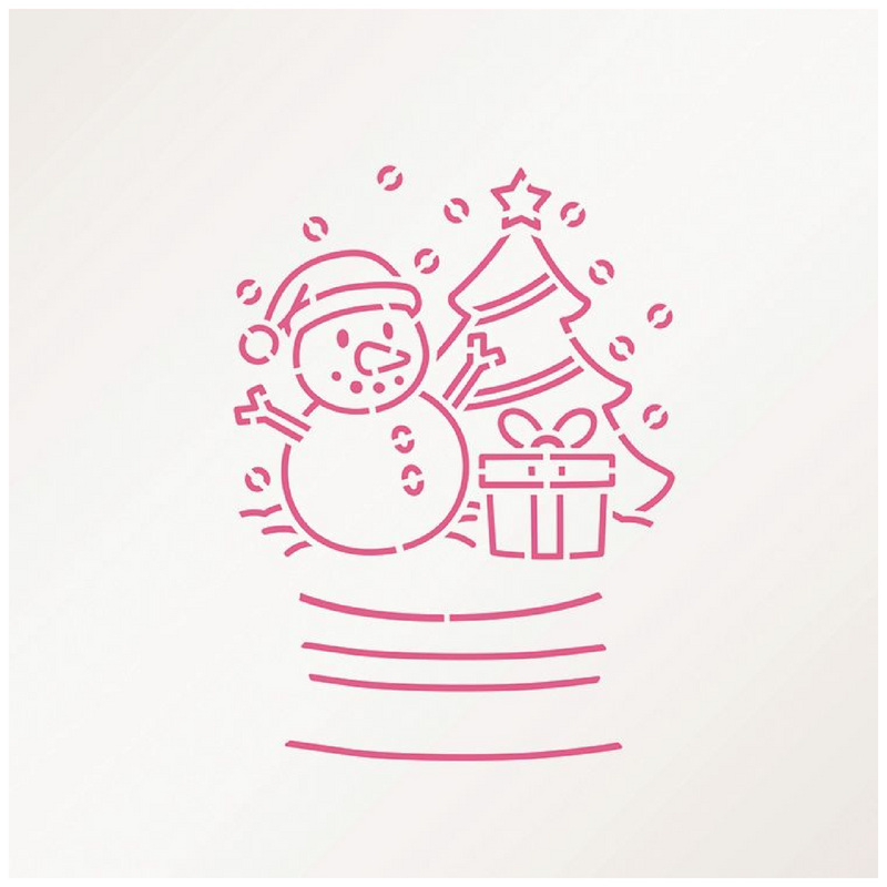 Snow Globe PYO 2pc Stencil Set