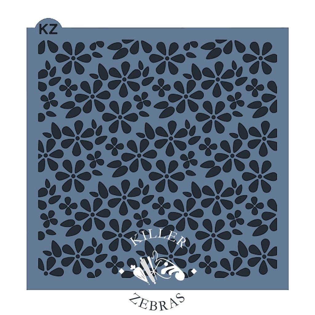 Spring Flowers KZ Stencil