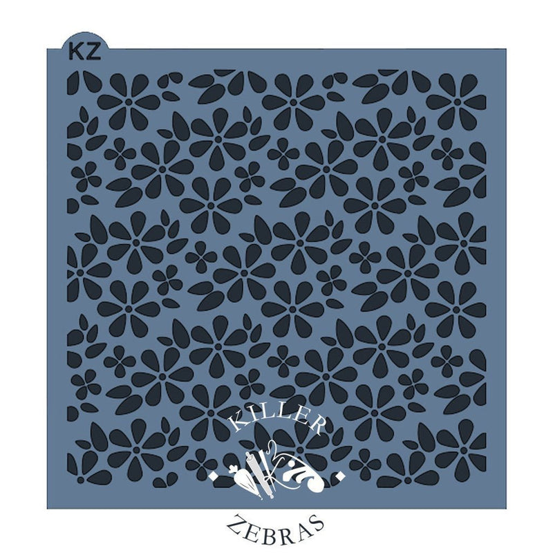 Spring Flowers KZ Stencil