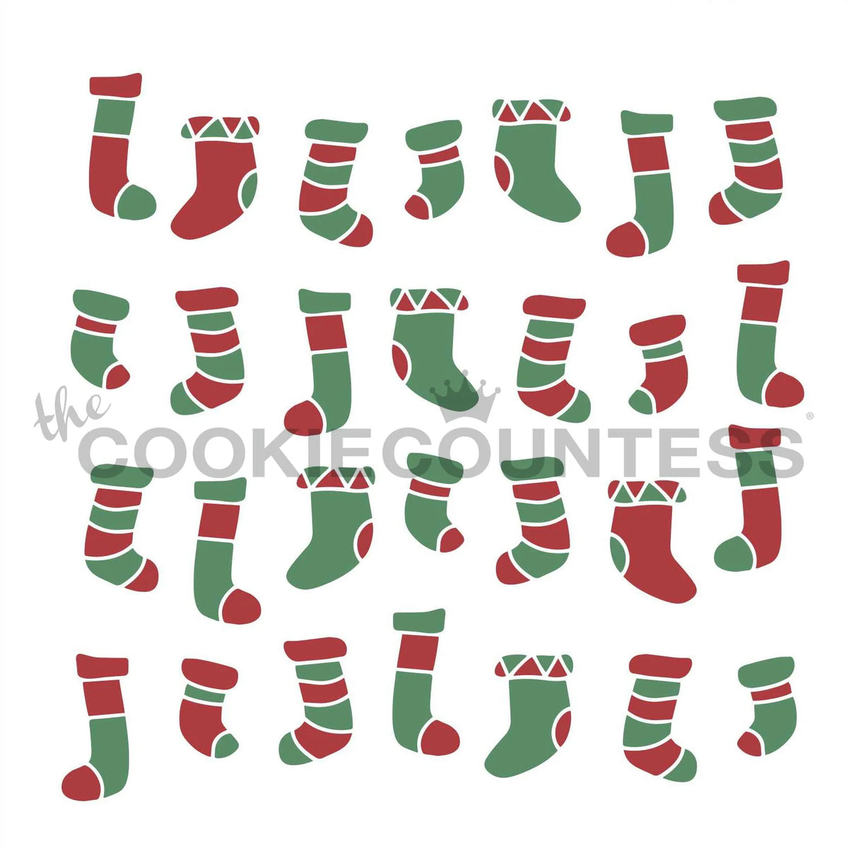 Christmas Stockings 2pc Stencil