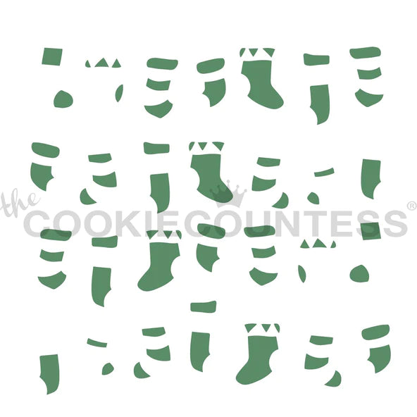 Christmas Stockings 2pc Stencil
