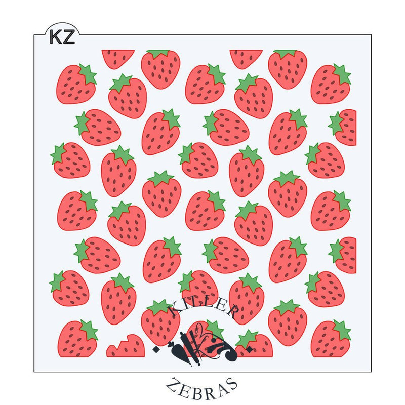 Strawberry 3pc KZ Stencil