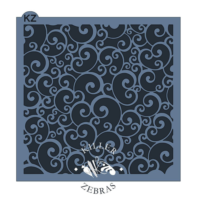 Swirls KZ Stencil