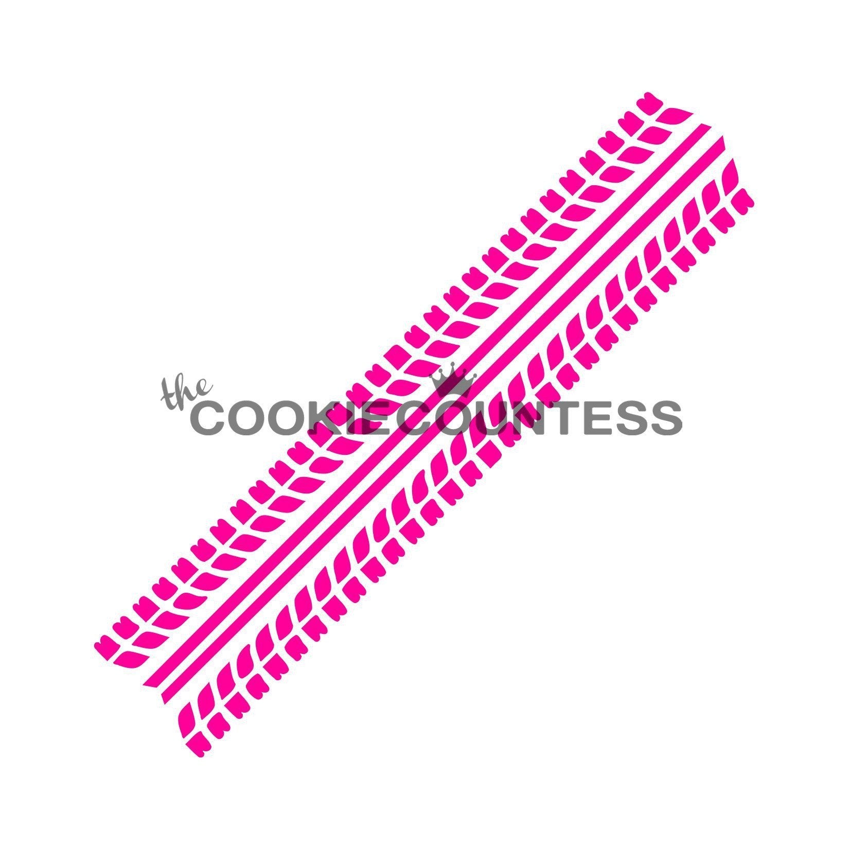 Tire Tracks Stencil The Flour Box