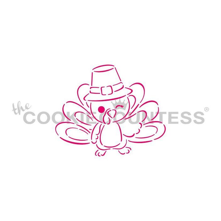 Turkey with a Wink PYO Stencil