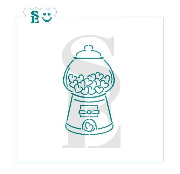 Valentine's Gumball Machine PYO SE Stencil