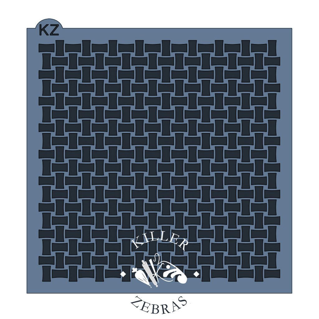 Basketweave KZ Stencil