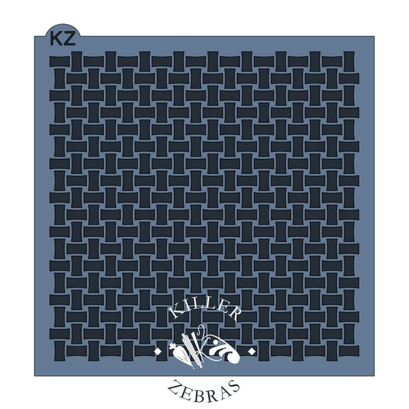 Basketweave KZ Stencil